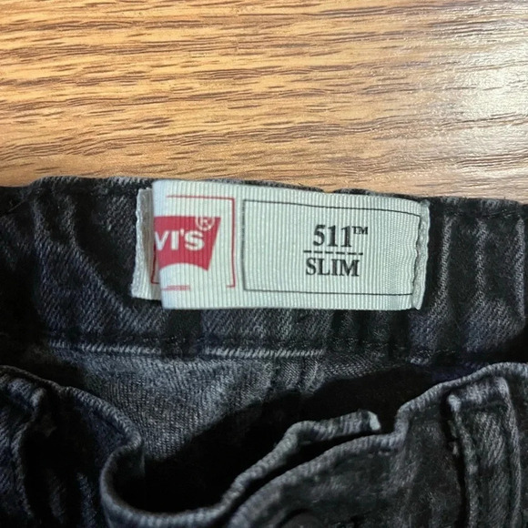 Levi’s Boy’s Black Denim Jeans 10 Regular - Picture 2 of 5